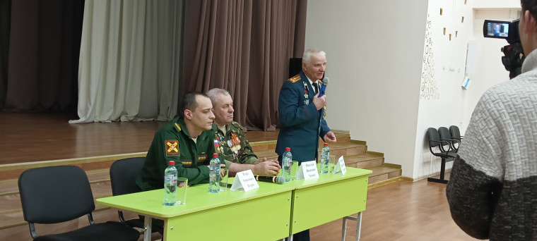 Встреча с воинами-интернационалистами.